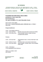 Program konfernece 50. výročí ICOMOS a 51. výročí Benátské charty