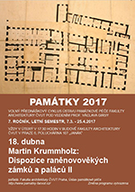 Plakát k přednáškovému cyklu Památky 2017