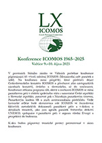 ICOMOS 1965-2025 Pozvánka na konferenci ICOMOS 1965–2025